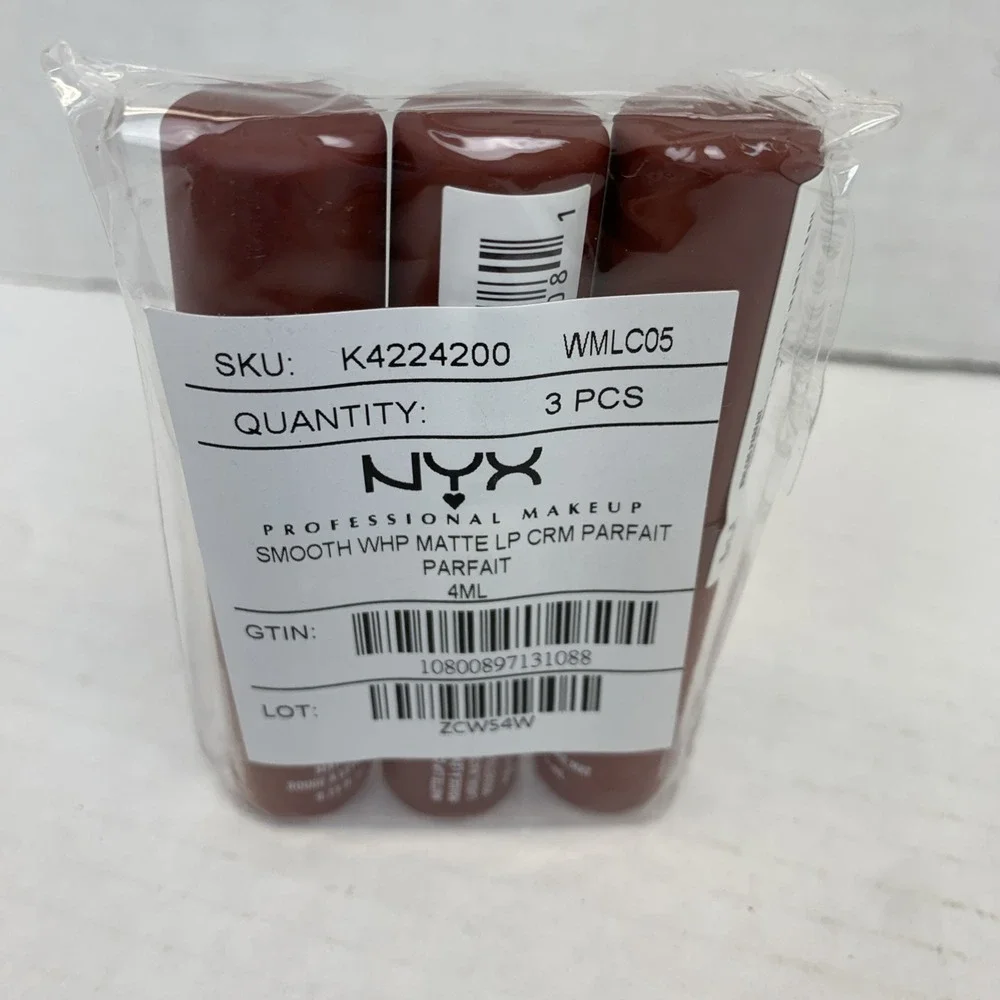 (3-Pack) NYX Makeup - Smooth Whip Matte Lip Cream - Parfait New In Packing